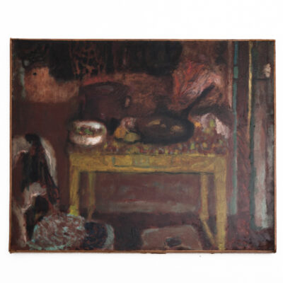 Clavé - Ref 4254 Cuisine a la table jaune