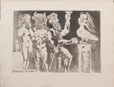 Picasso - Ref 801 Personajes con mascara y mujer pajaro
